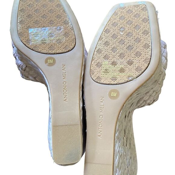 #100 ANTONIO MELANI Weave Wedge Heels - Picture 6 of 6